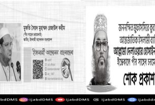 মাওলানা দেলোয়ার হোসাইন সাঈদী (রহ.) এর ইন্তেকালে পীর সাহেব চরমোনাইর শোক প্রকাশ