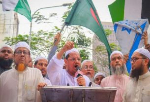 সাম্রাজ্যবাদ মার্কিনীরা ইসরাইলের মাধ্যমে ফিলিস্তিনিদের নির্বিচারে হত্যা করছে- পীর সাহেব চরমোনাই
